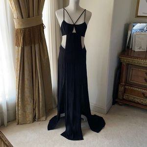 Sexy long black dress